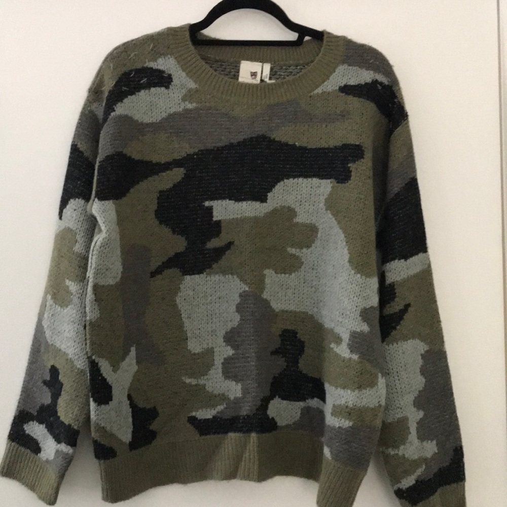 Camo sweater